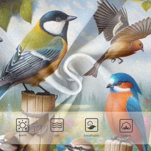 Beautiful Flowers and Birds Toddler Underwear Girls, Cotton Underwear Girls, 2T–8 Years3