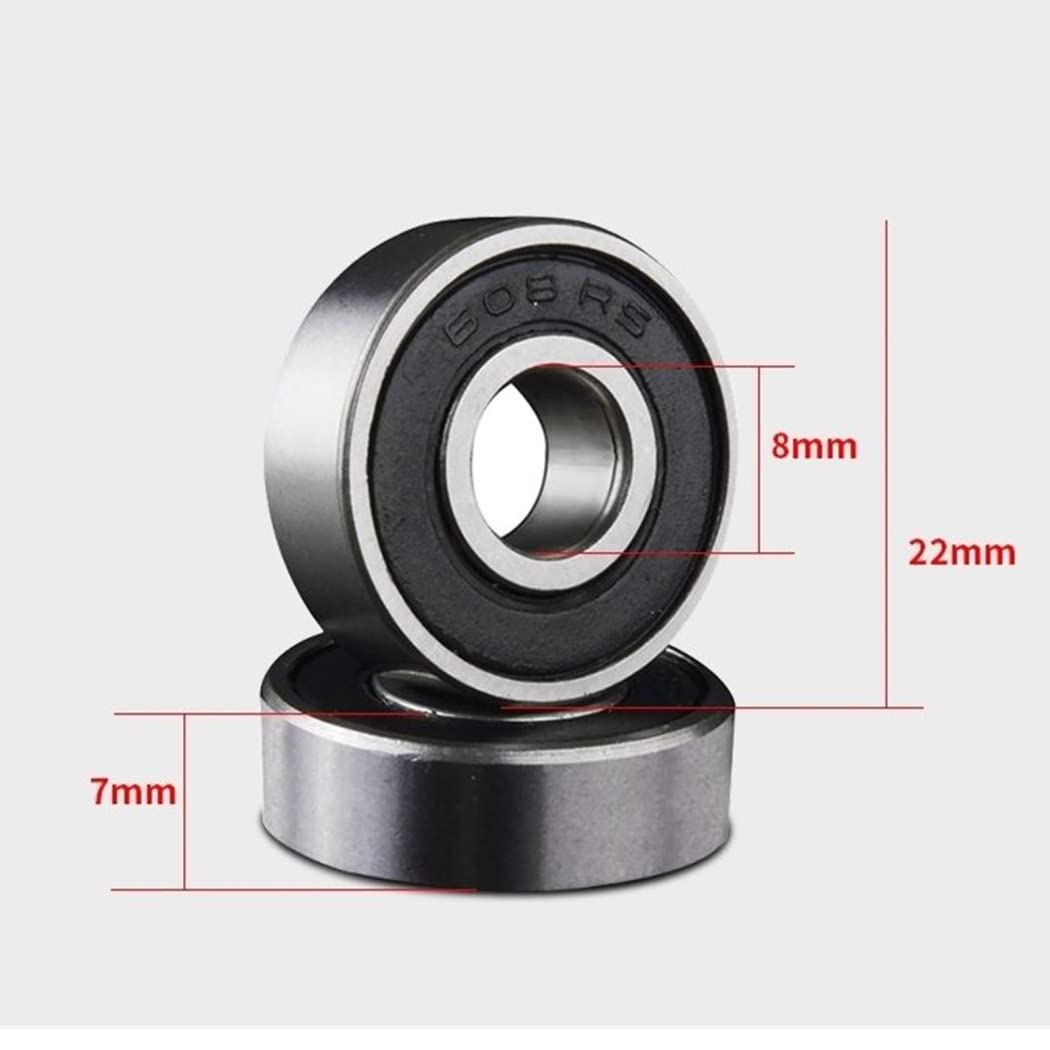 TGHY Lot de 8 Roues de Patin à roulettes pour Double rangée pour Double Rangée Patinage Et Skateboard Quad Roller Skateboard avec roulements installés, 32mm x 58mm 82A