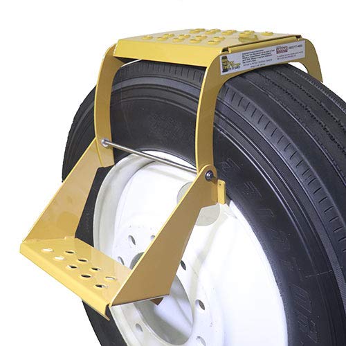 Unique Truck Equipment Big Truck Tire Step 1-Step 5100, Silver Aluminum & Steel, Modern Style, 400 lb Capacity