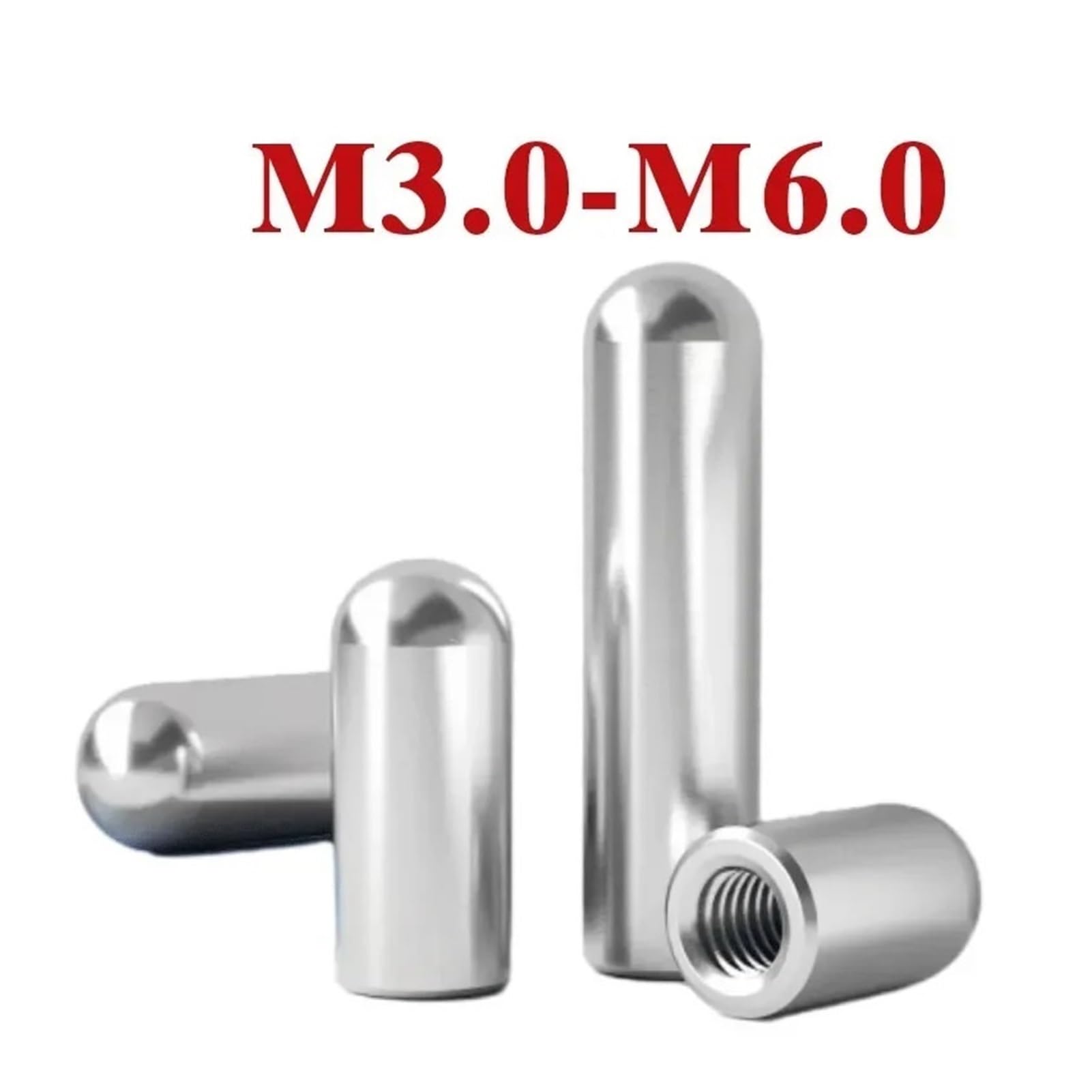 2-10 pezzi in acciaio inossidabile 304 M3 M4 M5 M6 con filettatura interna, vite, dado, perno di posizionamento a testa cilindrica, elemento di fissaggio hardware(M3X12(10pcs))