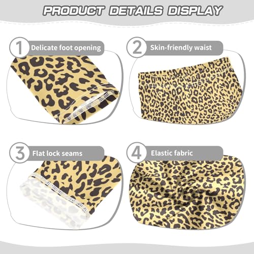 Toddler Girls Leggings Full Length Pants Leopard Print Active Leggings for Girls 6T3