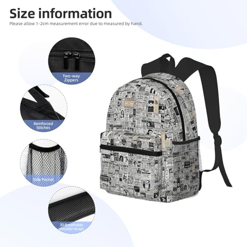 Sac à dos ordinateur portable avec bretelles ergonomiques et légères - 5