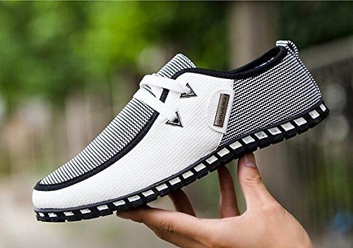 New Men's Canvas Shoes Casual Student Walking Slip on Shoes3
