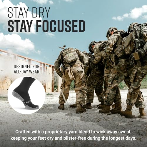 Image of MudGear Graduated Compression Socks, Durable, Sweat-Resistant OCR Performance Socks with Cushioned Footbed, Made in USA