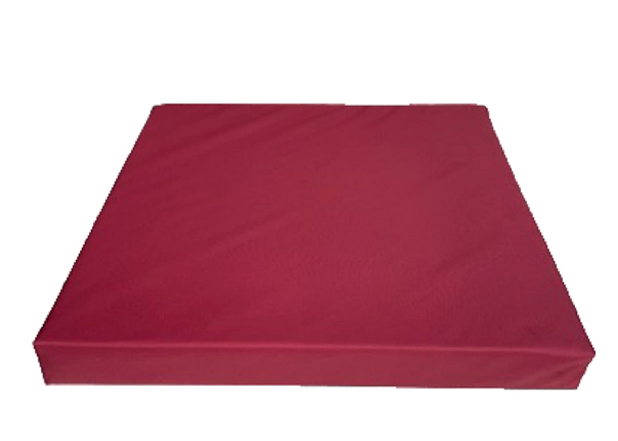Top Style Collection Garden Seat Pads Garden Seat Cushions Waterproof Outdoor Seat Cushions Rattan Cushions Chair Seat Pads Garden Patio Chair Cushions (60cm X 60cm X 5cm, Burgundy)