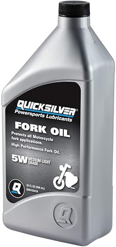 Miniatura 3 de Quicksilver 8M0128410 Aceite de horquilla de motocicleta – 1 Qt.