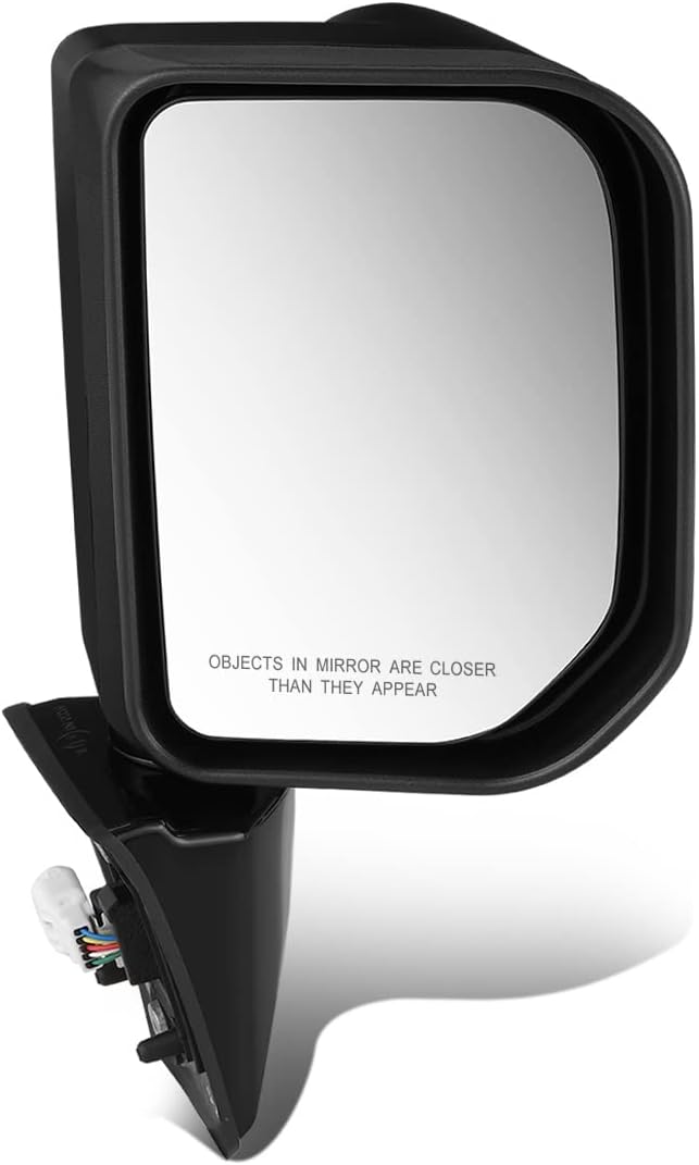 DNA Motoring OEM-MR-TO1320250 Factory Style Powered+Turn Signal Left Side Door Mirror Compatible with 07-09 Toyota FJ Cruiser