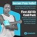 ICEWRAPS 4x7 Instant Cold Pack - Bulk Box of 50 | Cold Compress Instant Ice Pack for Emergency | Disposable Ice Packs for Injuries | Instant Breakable Ice Packs for First Aid and Sports