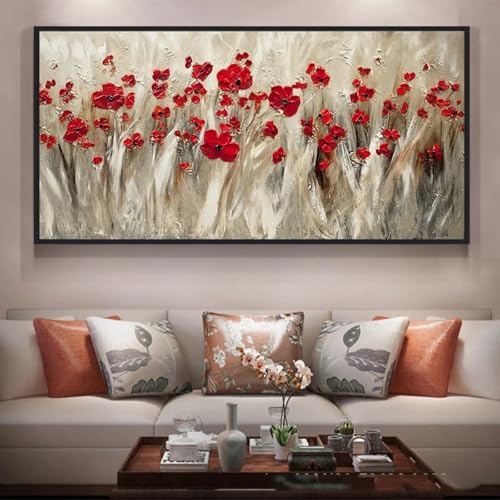 Peinture murale paysage de prestige avec cadre 100x200