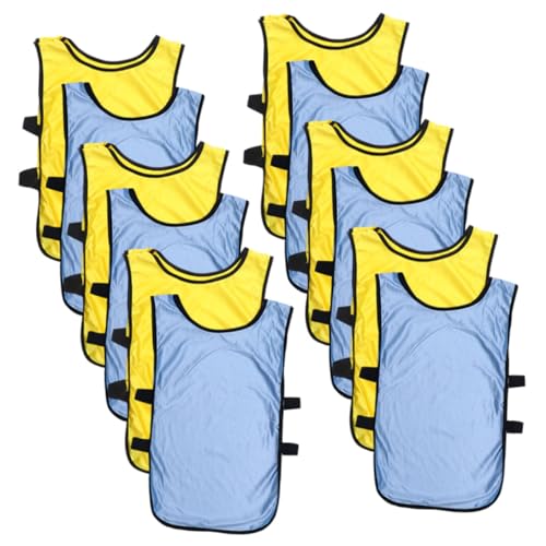 GOOHOCHY Portable Soccer Vests 12pcs Breathable Soccer Training Vest Basketball Pinnies Quick Dry Comfortable Fit