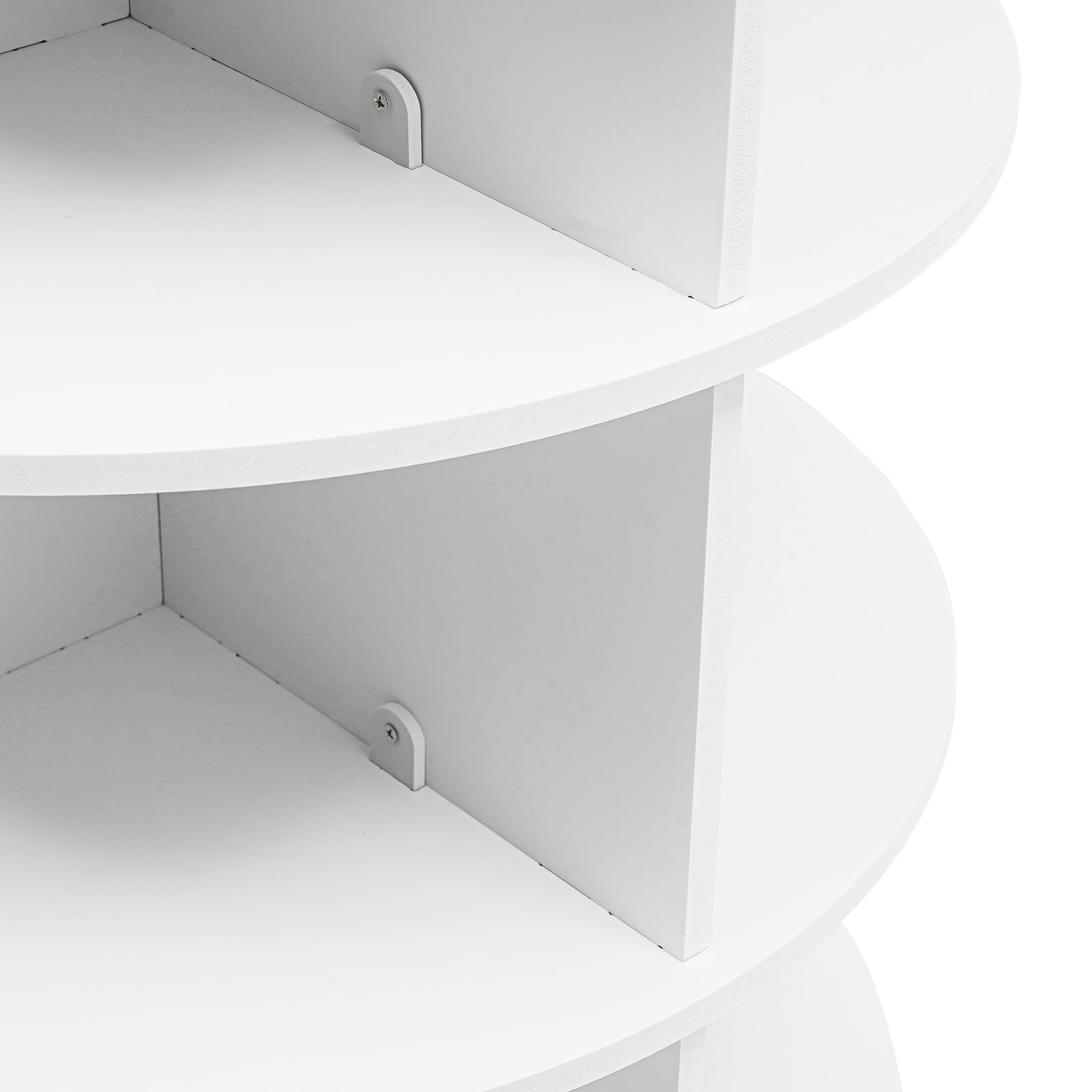 Organizzatore di Letteratura a 4 Livelli, scarpiera Girevole, Torre Verticale con Imbottitura Superiore, ripiano per Scarpe, Organizer per riporre Le Scarpe per Ingresso, Camera da