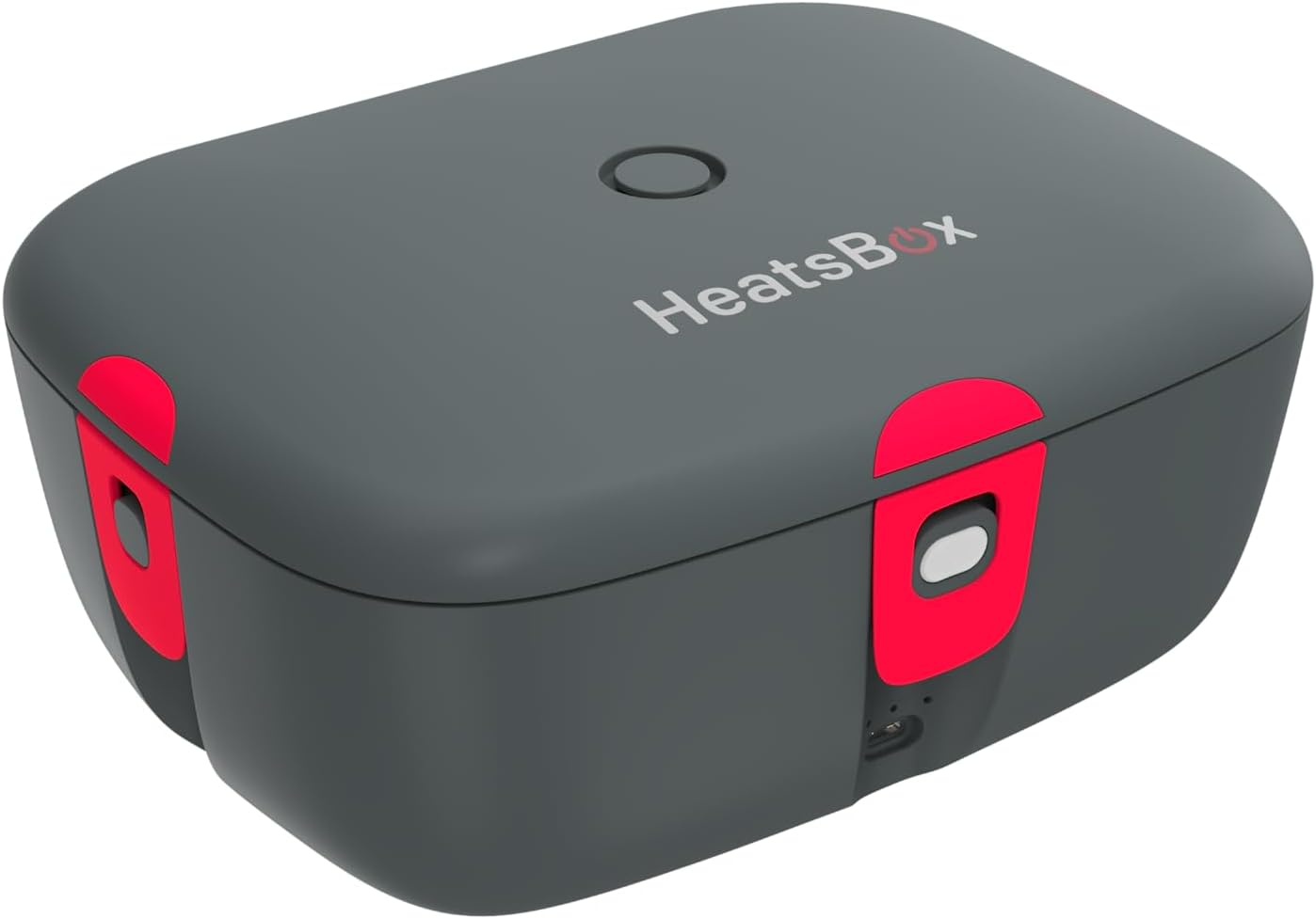 HeatsBox GO App Controlled Electric Lunch Box Food Heater, Battery Operated Leakproof 100W Portable Microwave Alternative Food Warmer, 925ml Removable Storage Tray and Lid