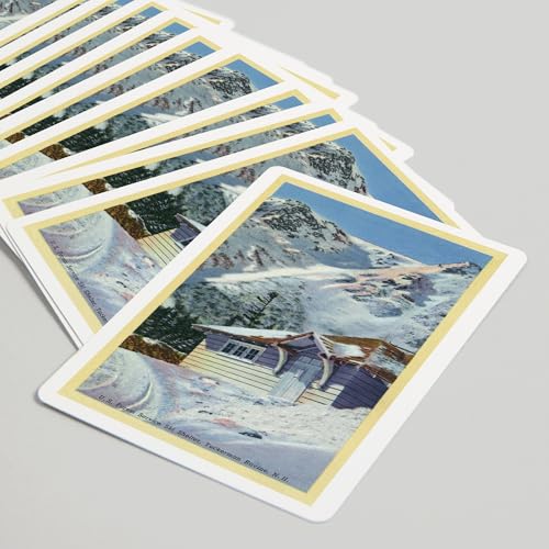 Baraja de 52 cartas tamaño póker con diseño vintage miniatura 5