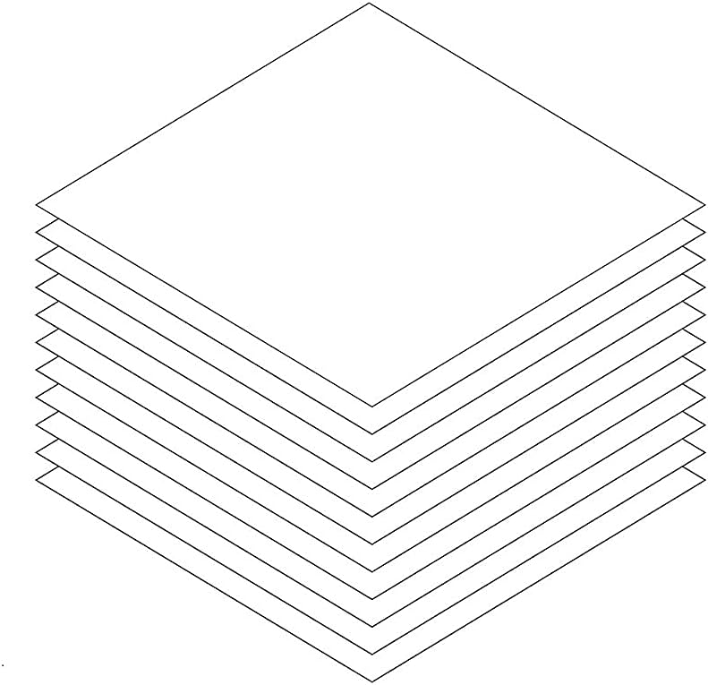 Mayku Form Sheets - for The Mayku FormBox: Desktop Vacuum Former | Create Prototypes, Molds and Casts from Your Workplace | Bring Ideas to Life without the Factory | White Sheets - 0.5mm - 30 Pack