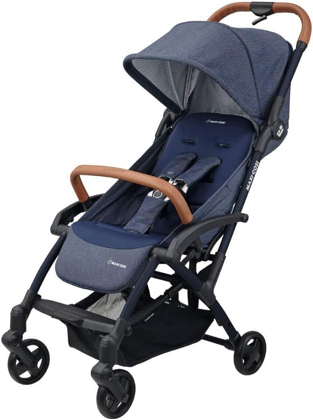 Maxi Cosi Laika 2 Baby Pushchair, Ultra Compact and Lightweight Stroller from Birth, Easy Fold, 0 Months-3.5 Years, 0-15 kg, Sparkling Blue