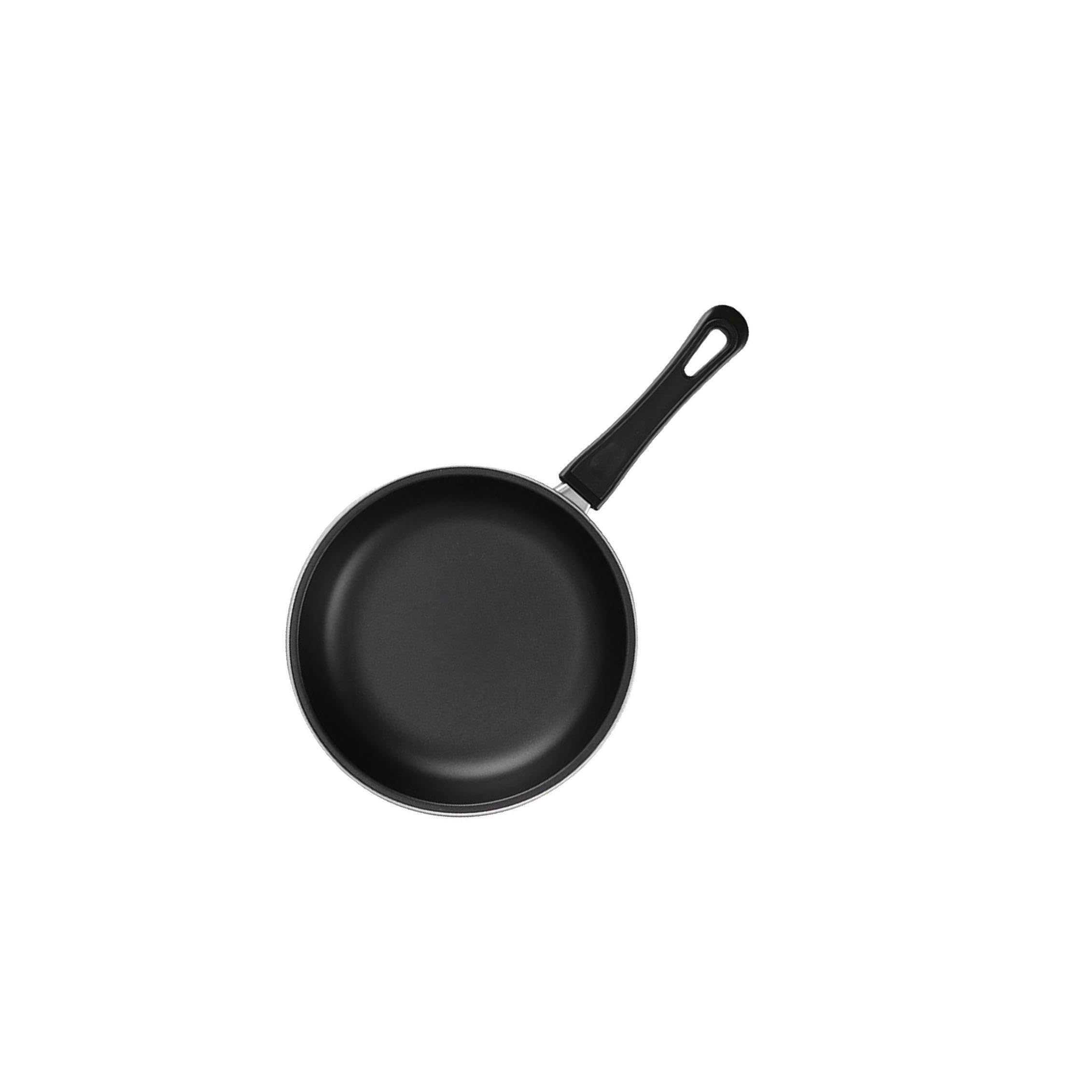 PIXZCSA Cast Iron Pan Skillet Griddle Pan Omelet Essential Cooking Tool Grilling Steaks Fish And Vegetables Outdoors Multifunctional Pancake Heat Resistant Handle, Black, 20cm