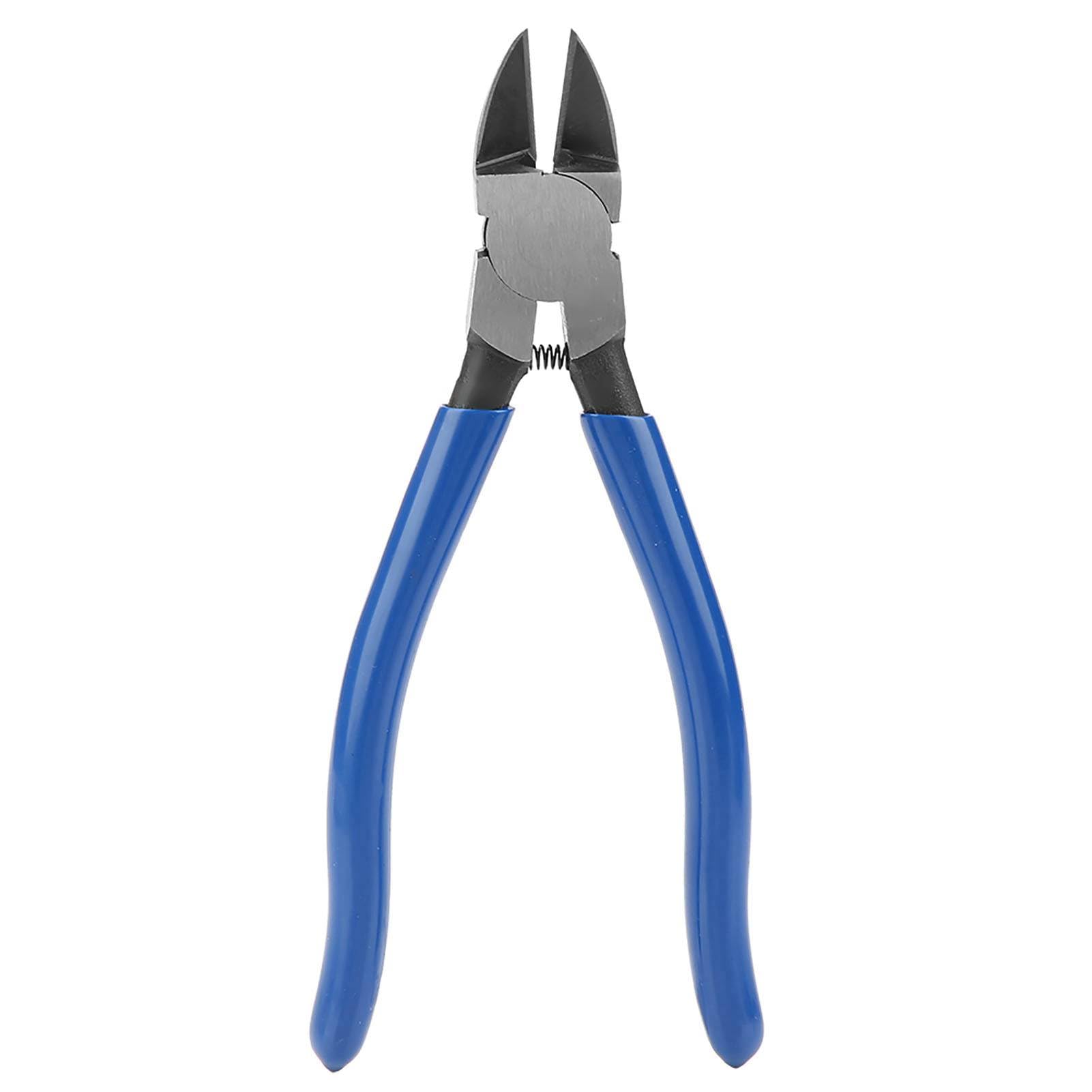8inch Blue Diagonal Pliers Cable Cutter Tool with for Various Cables, Made of Chrome Steel + Plastic, TU-728
