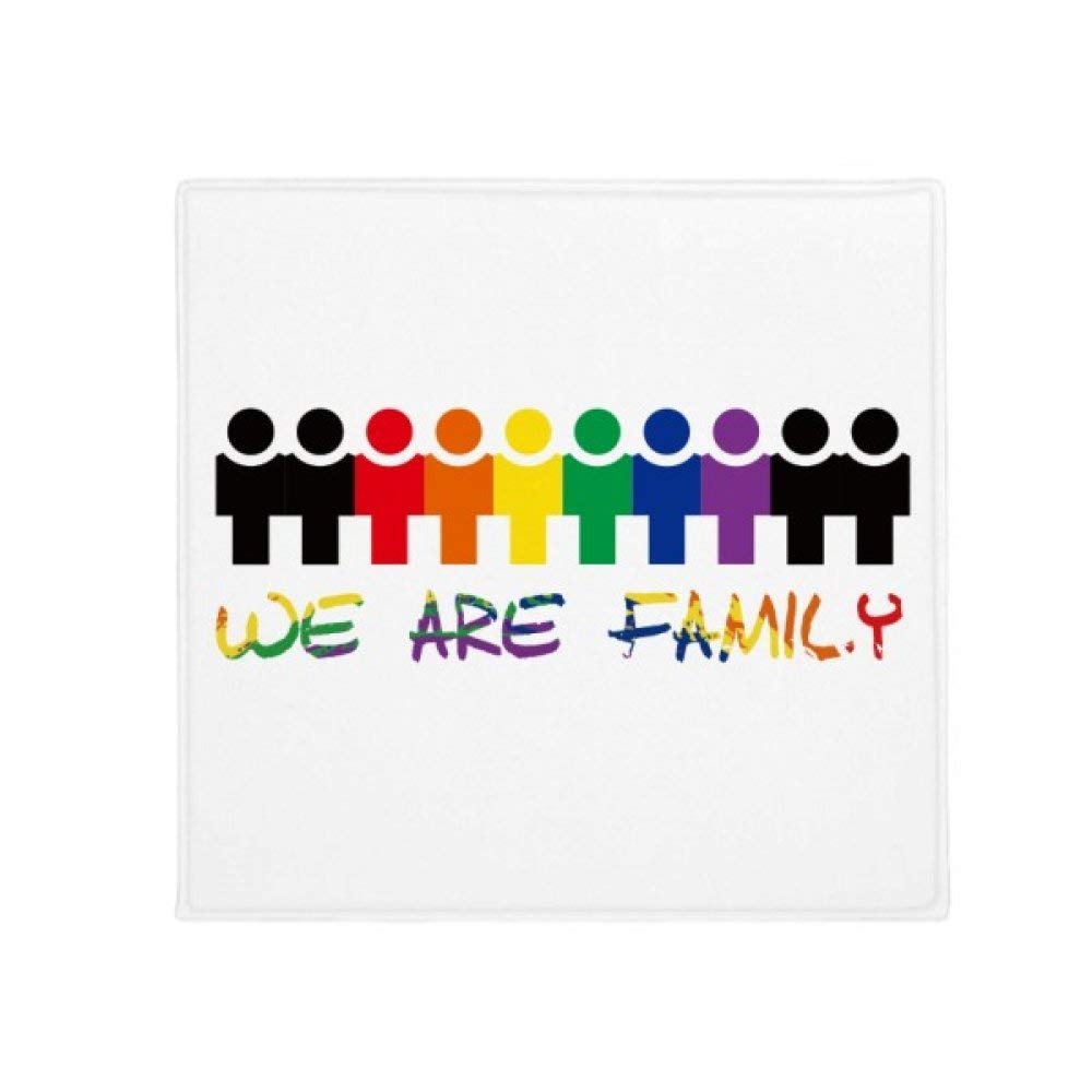 Tapis de sol LGBT arc-en-ciel cadeau carré pour salon et entrée