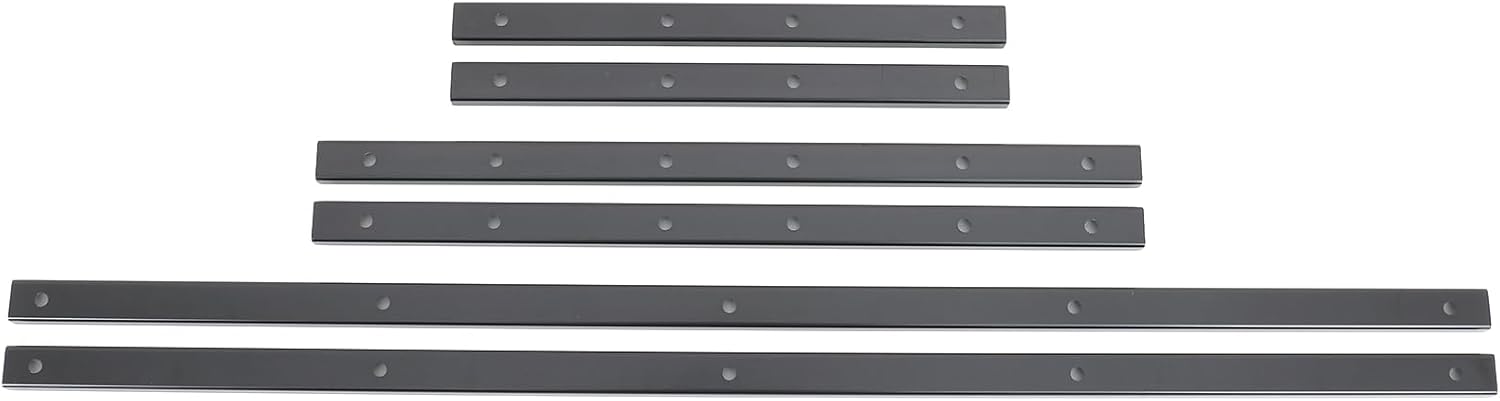 Exterior Utility Belt Rails for INEOS Grenadier 2020-2025 Accessories, Car Body Expansion Slot Rail Utility Belt, Front/Rear Door Panel Upper L-Track Rails Rack Shelves, Aluminum Alloy (Black)
