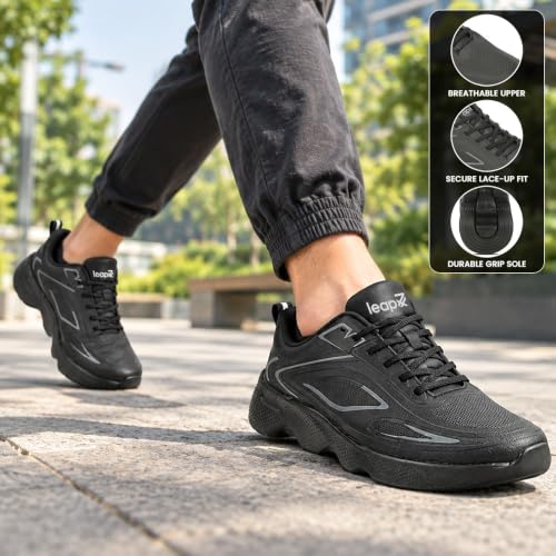 Image of Liberty LEAP7X ACTO221 Sports Shoes for Men, Memory Foam, Knit-Mesh Upper