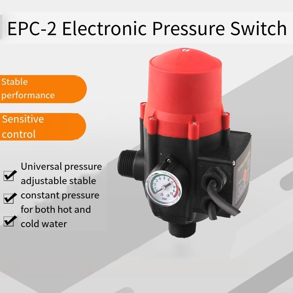 Regolatore automatico, 1100 W, interruttore elettronico IP65 EPC-2, regolatore di pressione, pompa da 10 bar per manometro