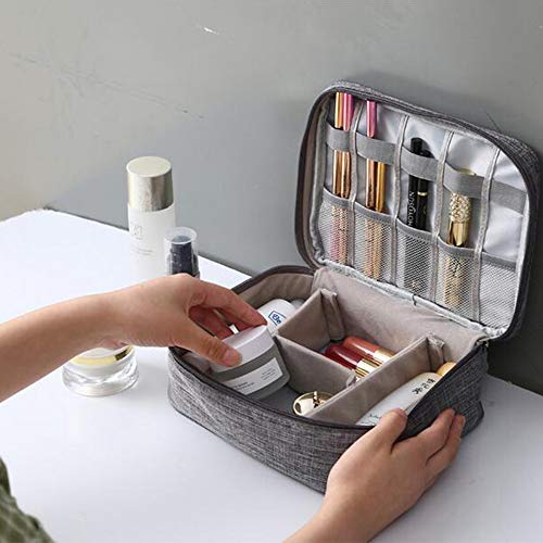 Universal Electronics Accessories Organizer, Waterproof Portable Cable Organizer Bag, Digital Gadget Organizer Case, Travel Gear Carry Bag for Cables - Grey
