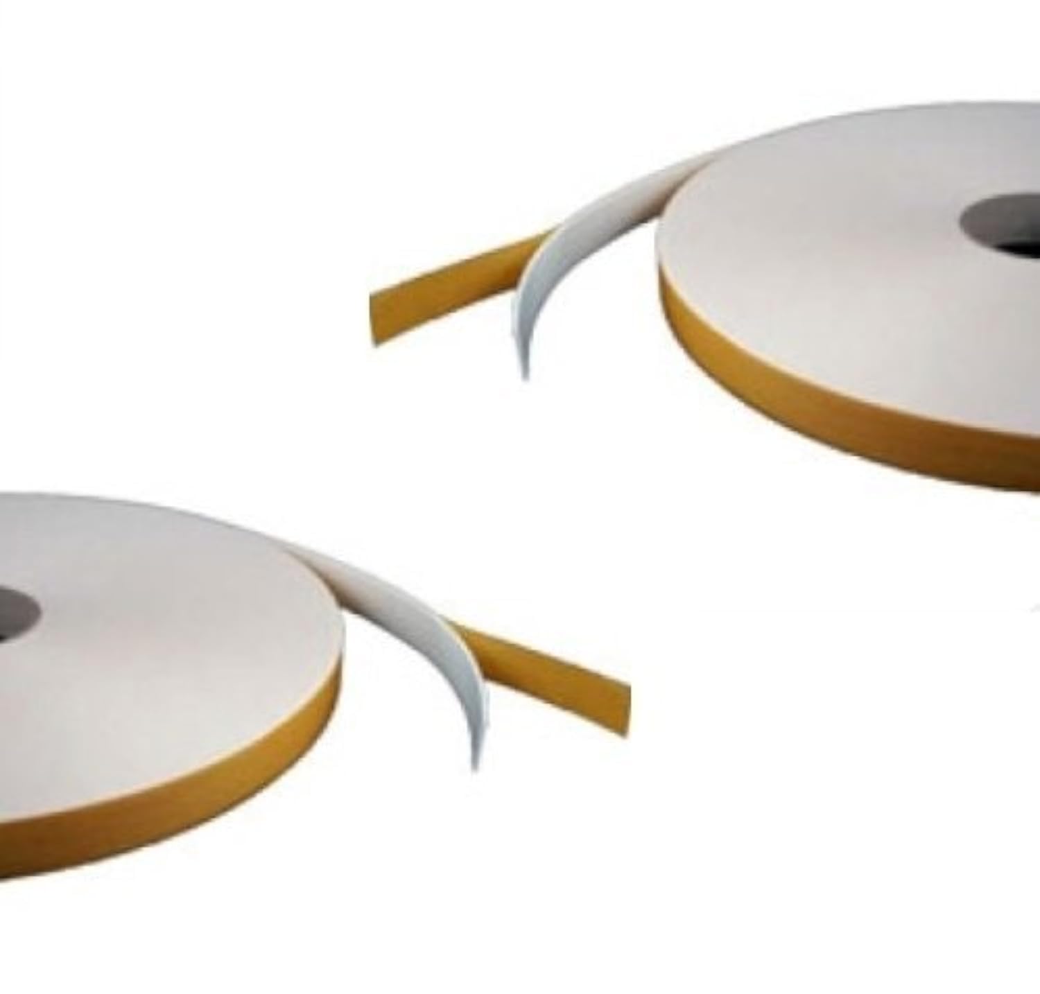 Virtual Plastics Double Sided Foam Adhesive Sticky Tape - White - 2mm x 10mm x 25m - Security/Glazing/Craft Tape