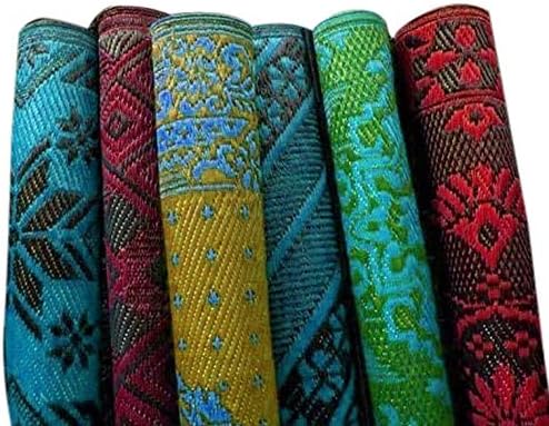 Plastic Chatai 4ft X 6ft Floor Mat Plastic Mat/Chatai - Multi Color and Design(Color May Very)