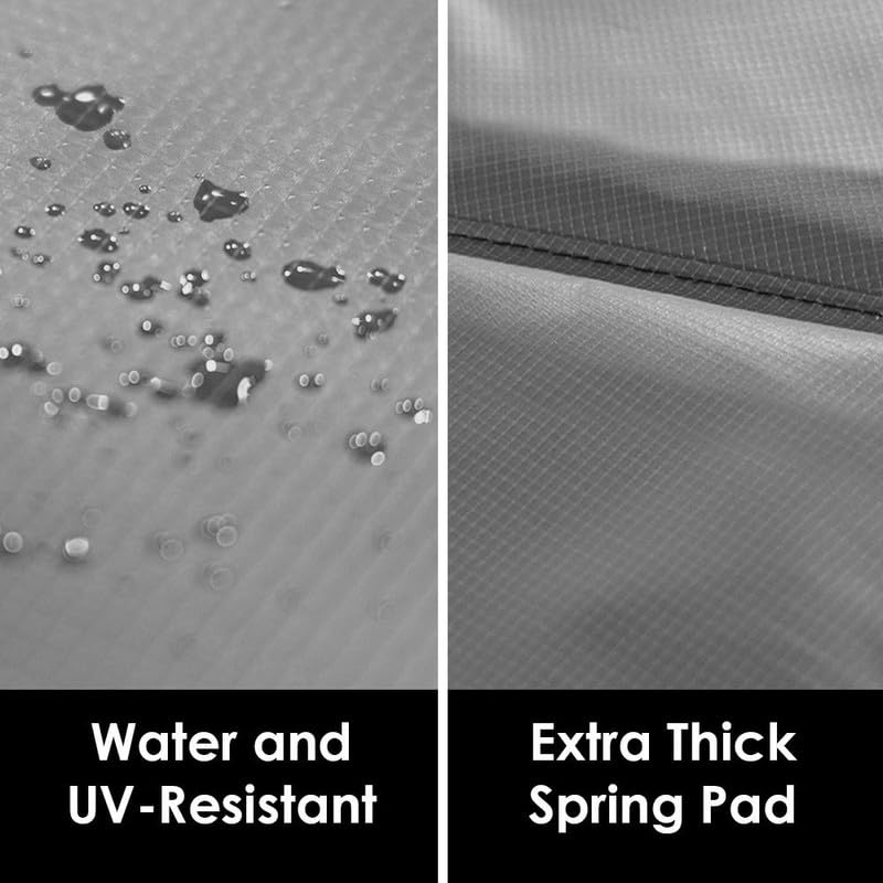 Trampoline Parts CO 14 FT Universal Trampoline Spring Pad Cover Replacement, UV Resistant, Safety Foam Protection, Weather Resistant, Black Fits Jumpzylla Trampoline