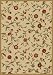 NEW Garden Ivory Floral Design Rubber backed non-slip Area Rug Carpet 3x5