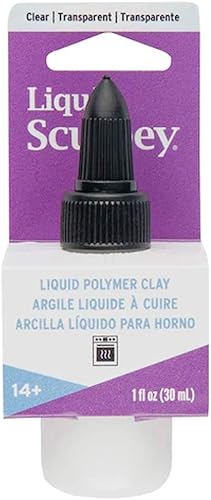 Sculpey Arcilla de Polímero Líquido para Hornear, Transparente, Botella de 1 oz., ¡Ideal para Joyería, Fiestas, Bricolaje, Medios Mixtos,