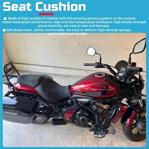 Cojín de asiento de moto para evitar dolores de espalda en trayectos largos con VN650 3