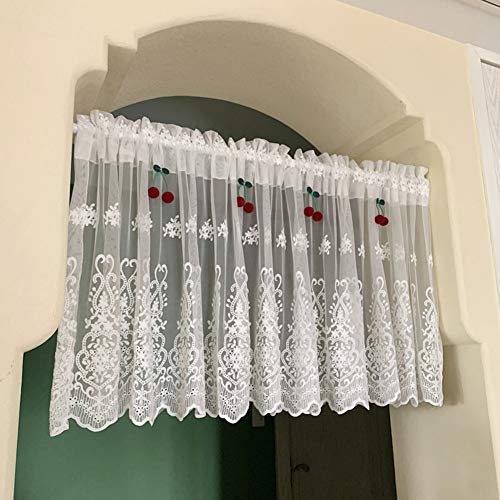 Media cortina de cocina protectora para ventanas bajas y baños 3
