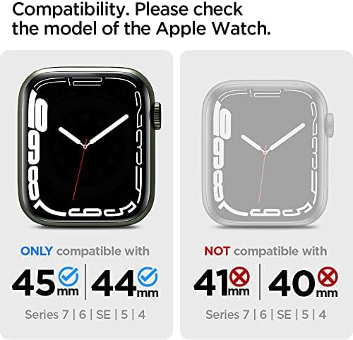 Spigen Rugged Armor PRO designed for Apple Watch Band with Case for Series  7 (45mm) and Series 6/SE/5/4 (44mm) - Black : Amazon.ae: Electronics
