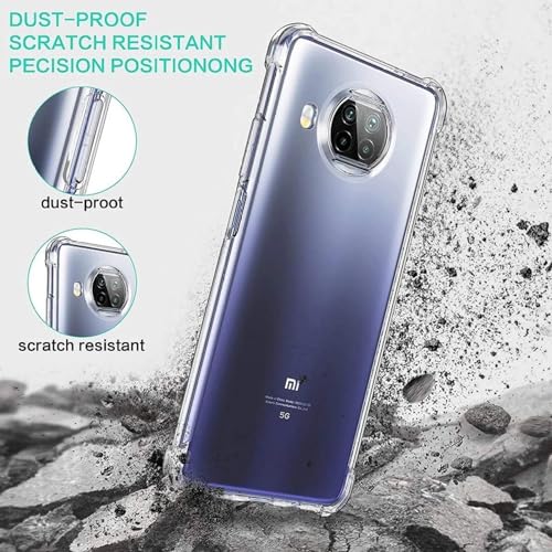 Image of BOXXO Flexible Back Cover for Mi 10i / Mi 10i 5G | Back Cover Transparent Clear Shockproof Case Four Corner Protection | Slim Protective Mobile Phone Cover for Mi 10i / Mi 10i 5G