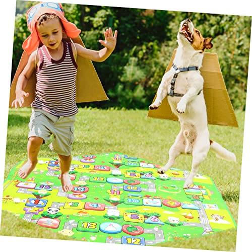 HOOTNEE Zeshoekig Spelmat Peuter Tapijt Tapijt Koraal Tapijt Nummer Leergebied Tapijt Tent Mat Kinderkamer Tapijt Flanel Baby Cartoon Vloerkussen Kruipen Tapijt Baby Vloermat Dikker - Afbeelding 3
