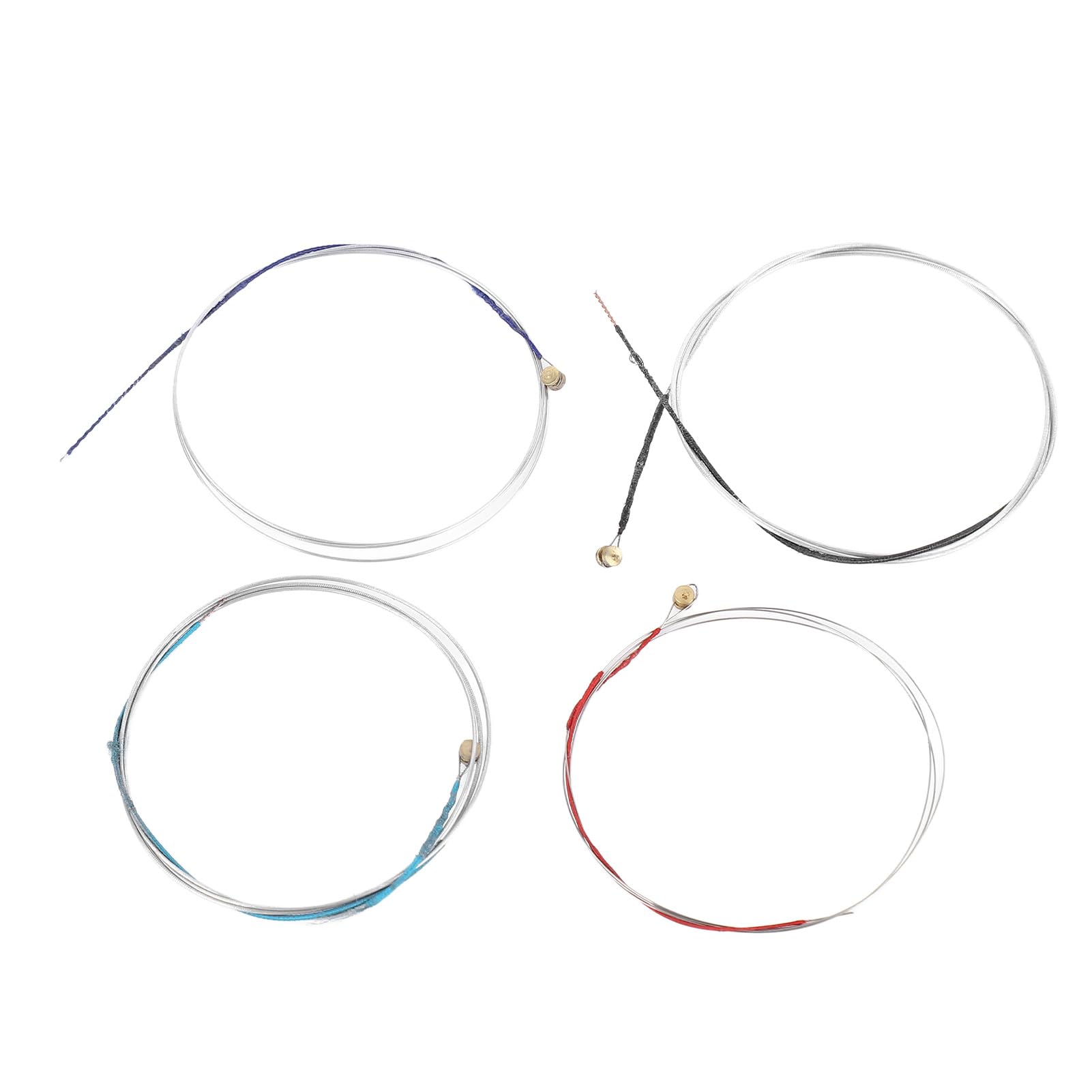 4Pcs Nylon Ukulele Strings, Nylon Warm Rich Sound Tuning Replacement Musical Instruments Easy Beginners Easy on Fingertips for General Ukulele Replacement Strings