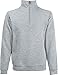 Fruit of the loom Herren Zip Neck Sweat Sweatshirt, Grau (Heather Grey 123), Large of the günstig Kaufen-Fruit of the loom Herren Zip Neck Sweat Sweatshirt, Grau (Heather Grey 123), Large