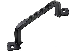 TP-128BLK 6 Inch Rustic Black Cabinet Pulls with Handles for Kitchen or Bathroom Drawers