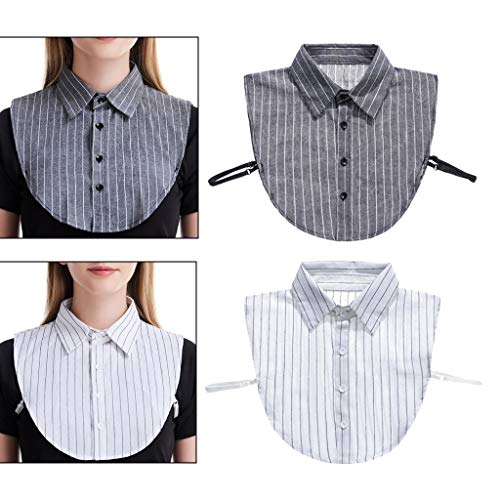 Esquirla Inserção de Colarinho de Blusa de Senhora de 2 Peças Inserir Colar de Colarinho,