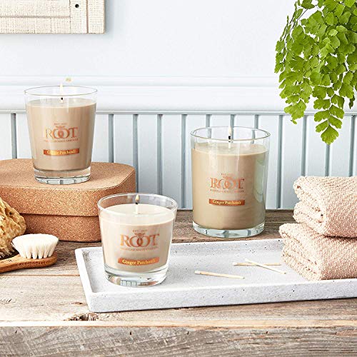 Root Candles Honeycomb Veriglass Scented Beeswax Blend Candle, Small, Ginger Patchouli #TOP4