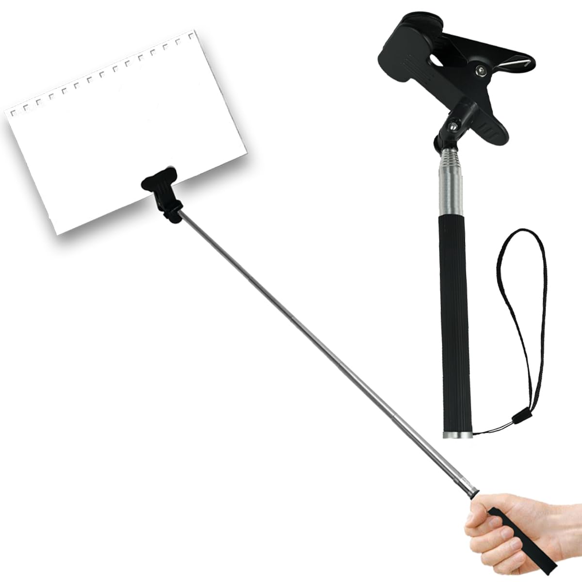 KFAREJGOAE 2 Sets Handheld Adjustable Sign Stands 7.9-37 inch Handholds Protest Sign Stake Pole Billboard for marches