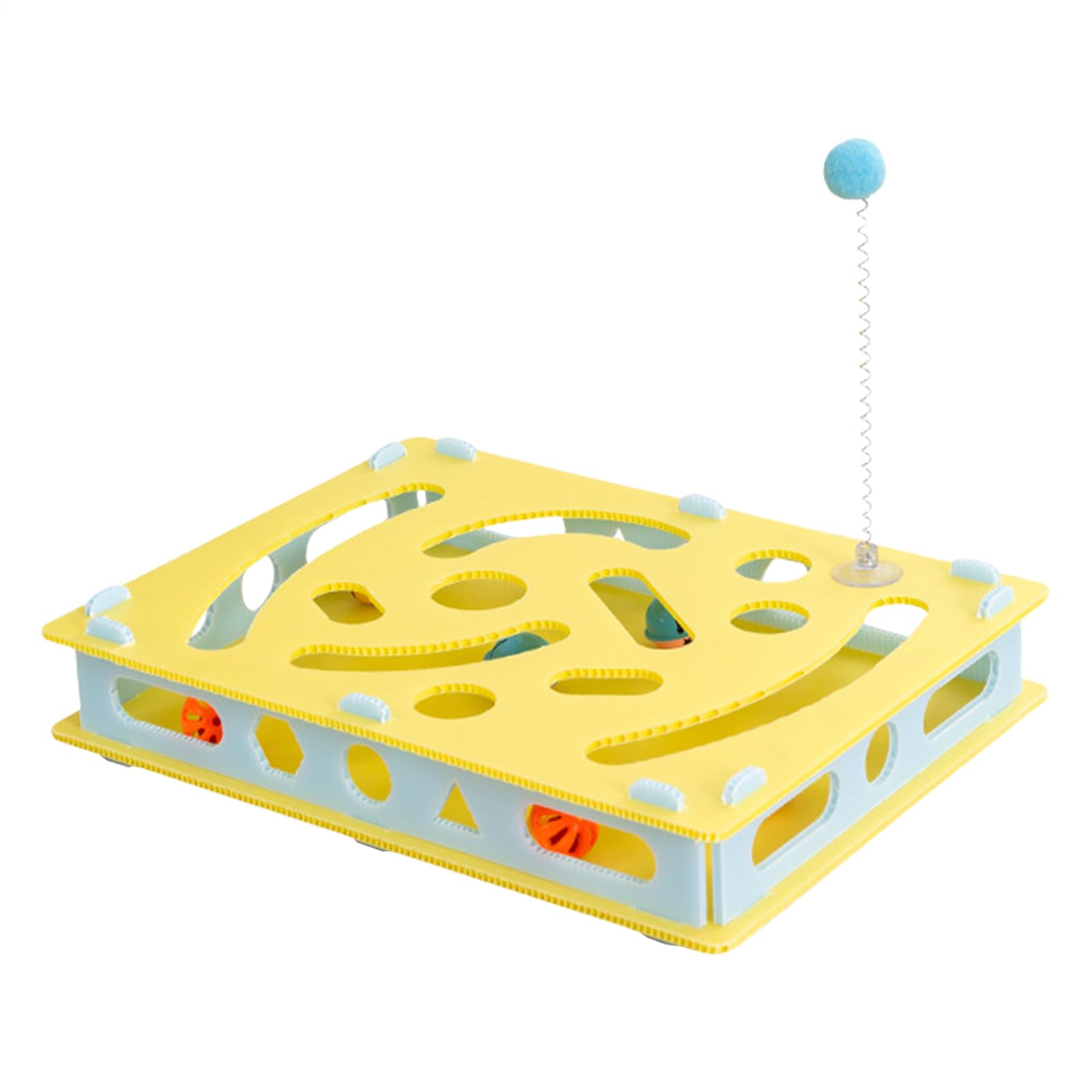 Jeu interactif anti-ennui pour chat d'appartement avec labyrinthe et billards
