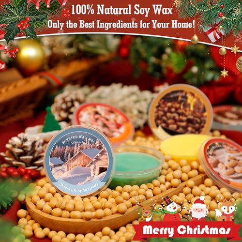 Image of SCENTORINI Wax Melts, Christmas Scented Wax Cubes for Wax Warmer, 12 Pack