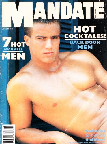 Mandate Men's Gay Magazine August 1989 Hot Cocktales