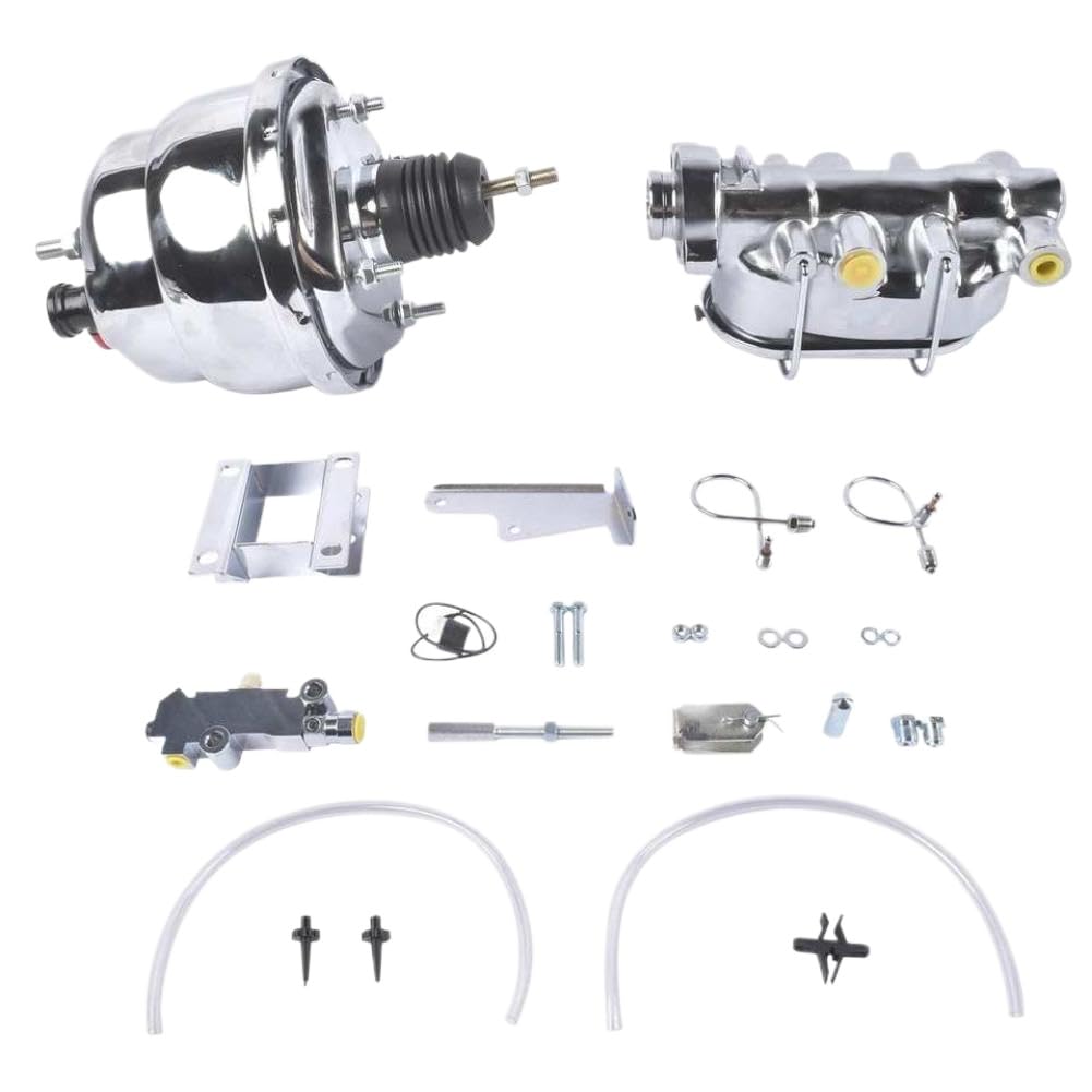 Kit tamburo a disco pompa freno servofreno da 7 pollici compatibile con Bel Air 150 210 1955 1956 1957
