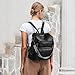BOSTANTEN Womens Backpack Purse Leather Travel Backpack Fashion Designer Ladies Shoulder Bags with Wristlet