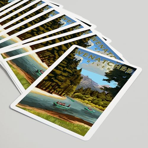 Baraja Poker 52 Cartas River Rafting Series Wenatchee miniatura 5