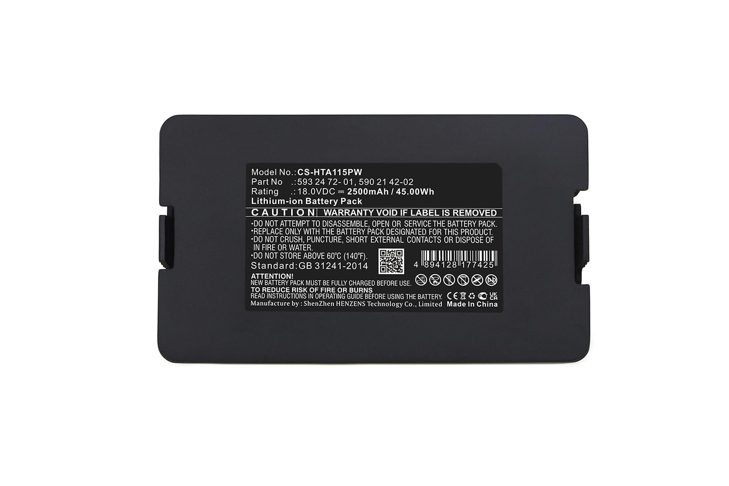 PowerSmart Akumulator litowo-jonowy 2500 mAh 18 V do Gardena Sileno Life, Sileno 2020, Sileno City 250, Sileno City 400, Sileno City 500, Sileno Life 750, Sileno Life 850, Sileno Life 1000, Sileno