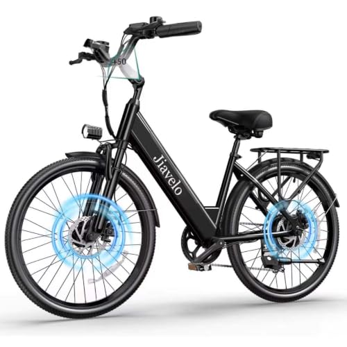 26” Electric Bike for Adults 600W Motor 48V 10.4Ah Battery 20MPH Max Assist Speed UL2849 Certified with Front Suspension 7-Speed Dual Disc Brakes 330 lbs Capacity for City Commuting image 2